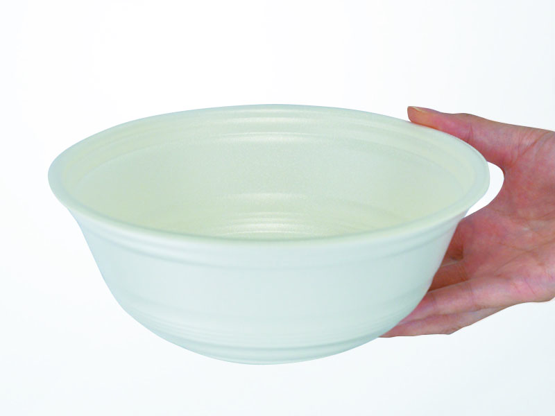 耐熱素材 発泡どんぶり極み丼363（丼大）白本体のみ【50枚組】
